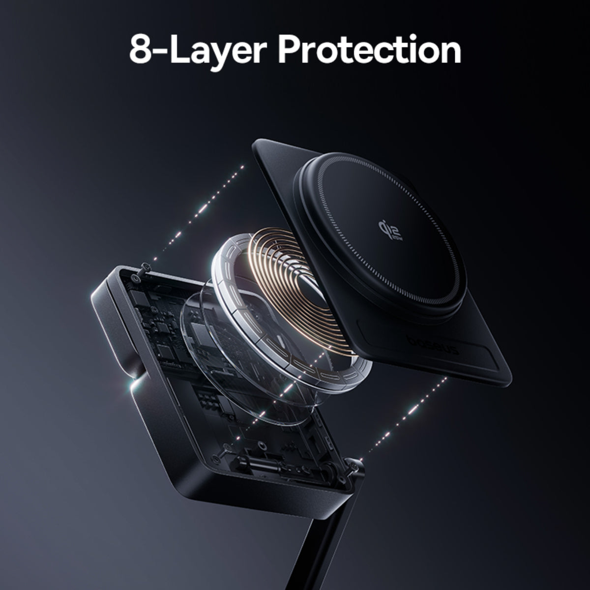 baseus-picogo-af21-3-in-1-qi2-2-wireless-charger-25w-for-phone-watch-and-earbuds image 7