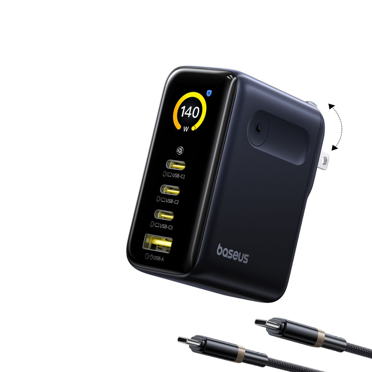 baseus-picogo-ah11-140w-fast-charger-3c-u-ultimate-multi-device-charging-with-di image 3