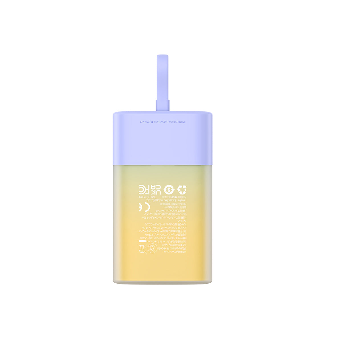 baseus-popsicle-usb-c-power-bank-20w-5200mah-built-in-cable-compact-and-travel-f image 5