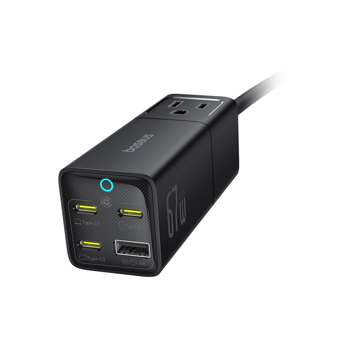 baseus-powercombo-mini-power-strip-ac-1u-3c-67w image 2