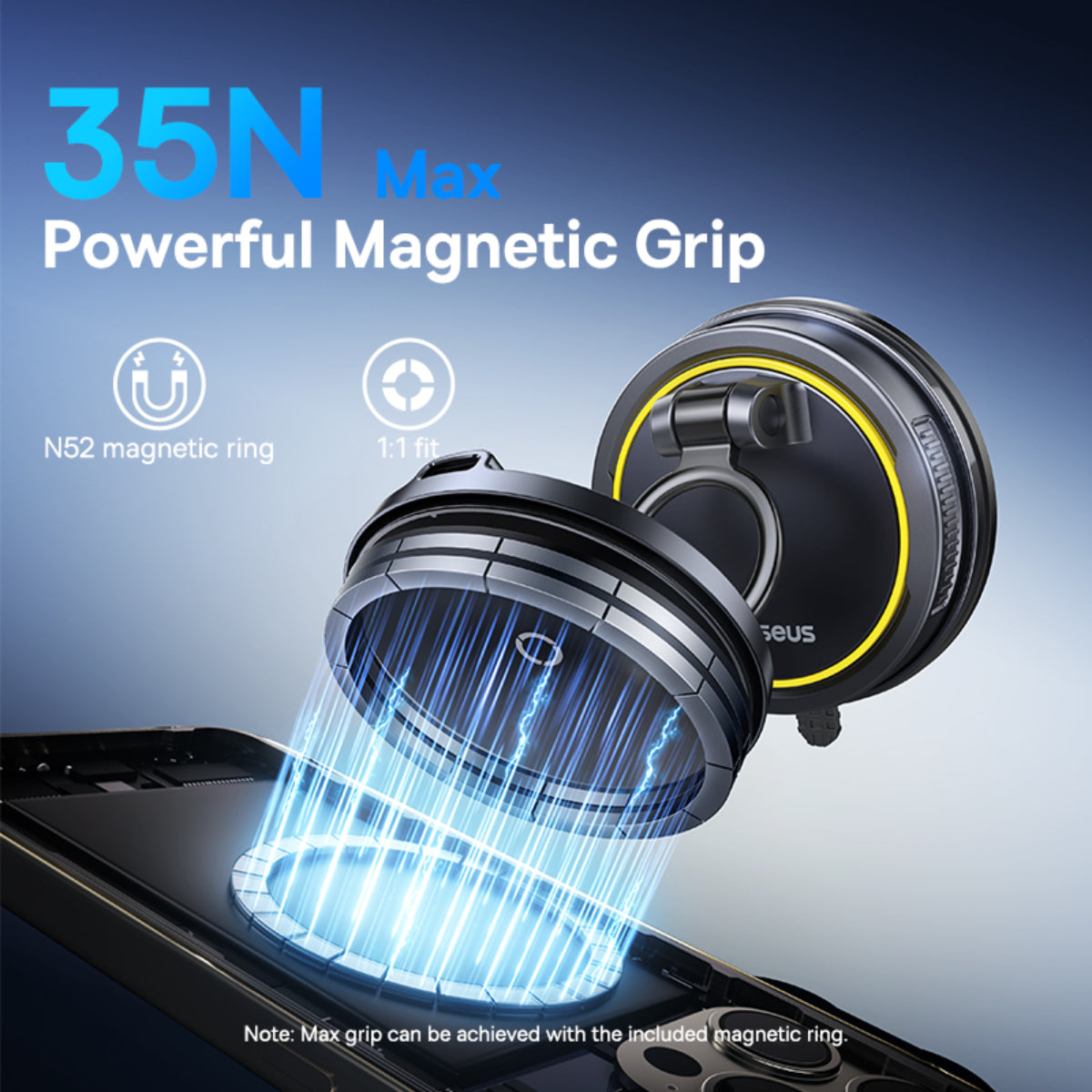 baseus-primetrip-vc2-flex-pro-magnetic-car-charger-15w-wireless-with-720-flexibl image 4