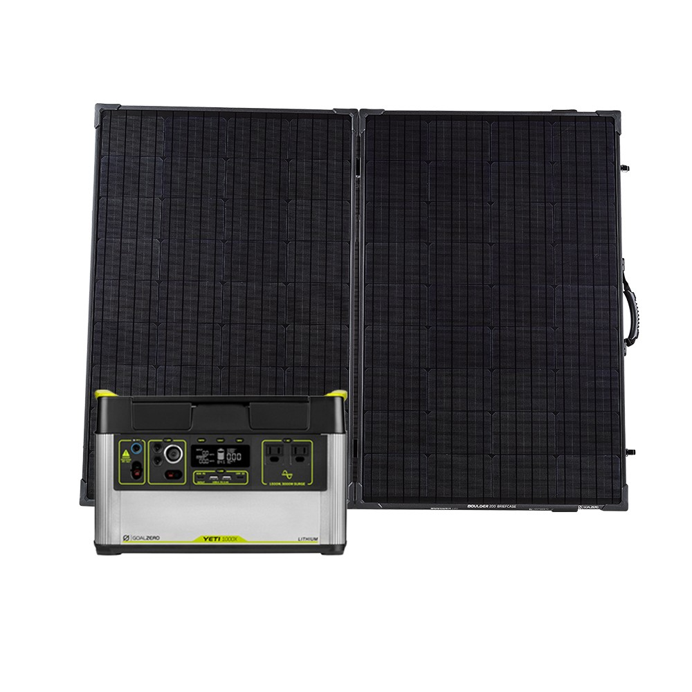 goal-zero-yeti-1000x-boulder-200-briefcase-solar-generator-kit image 1